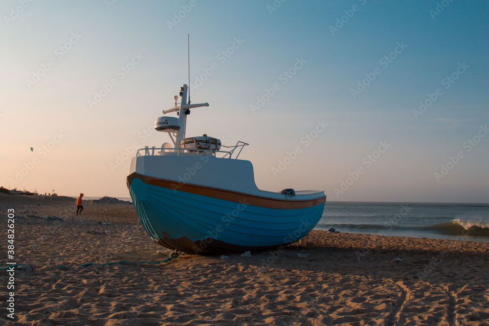 fishing boats in the sea