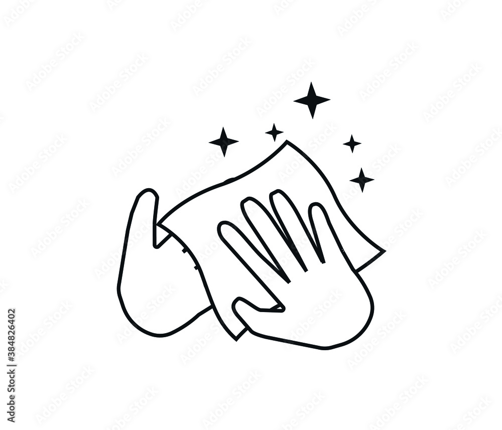 antibacterial wipes. Cleaning napkin icon
antibacterial wipes. Cleaning napkin icon