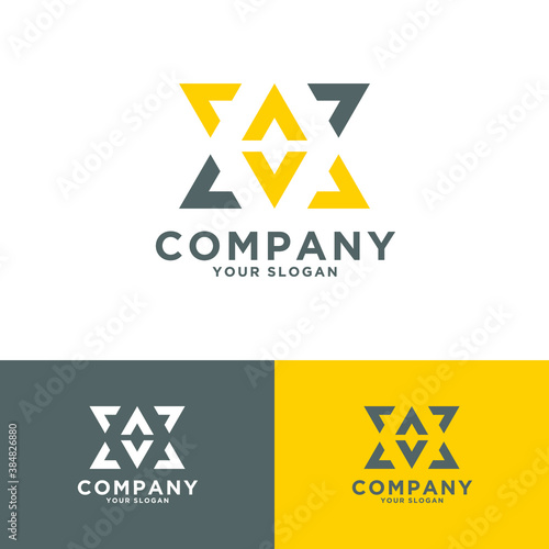 triangle or letter a logos for business