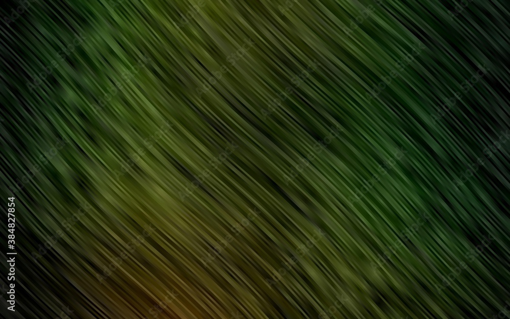 Fototapeta premium Dark Green vector pattern with bent ribbons.