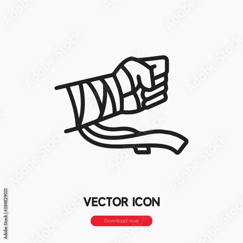 muay thai icon vector sign symbol