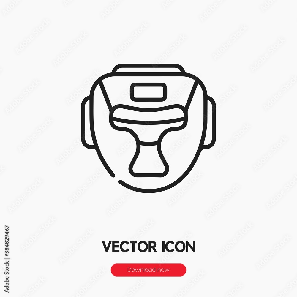 boxing helmet icon vector sign symbol boxing helmet icon vector sign symbol