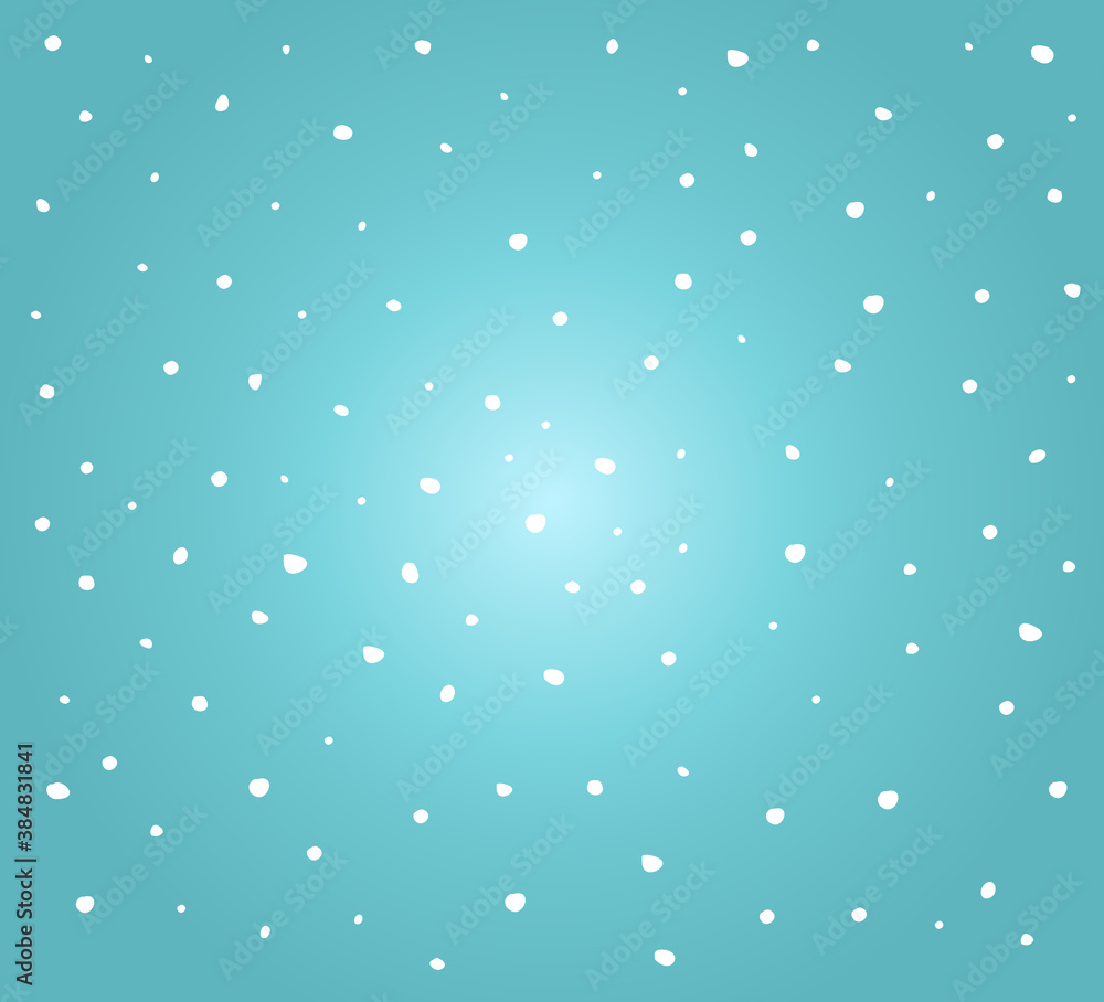 Winter snow falling from blue sky background. Winter snow falling from blue sky background.