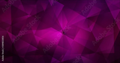 4K looping dark pink video with polygonal materials. Trendy vibrant holographic clip in halftone style. Clip for live wallpapers. 4096 x 2160, 30 fps. Codec Photo JPEG.