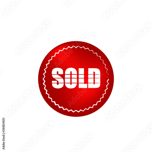 red sold button