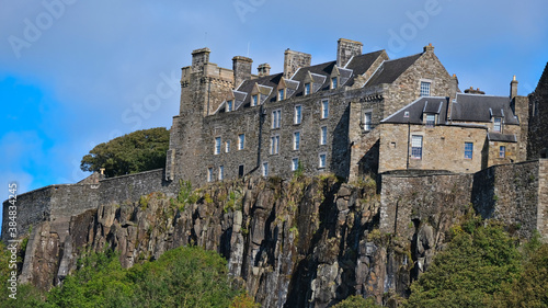 An autumn sunny morning at Stirling Castle in Highlands Scotland UK