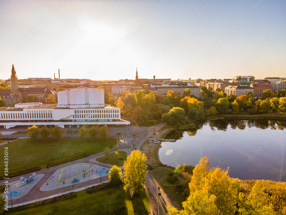 Aerial panorama of Helsinki, Finland	
