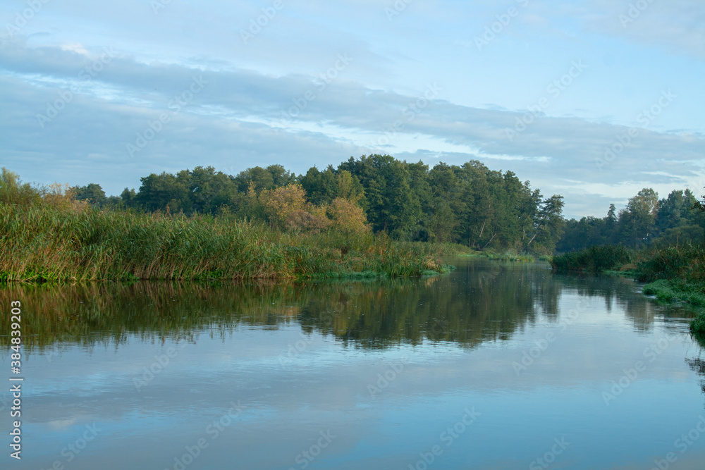 Pilica river in Poland