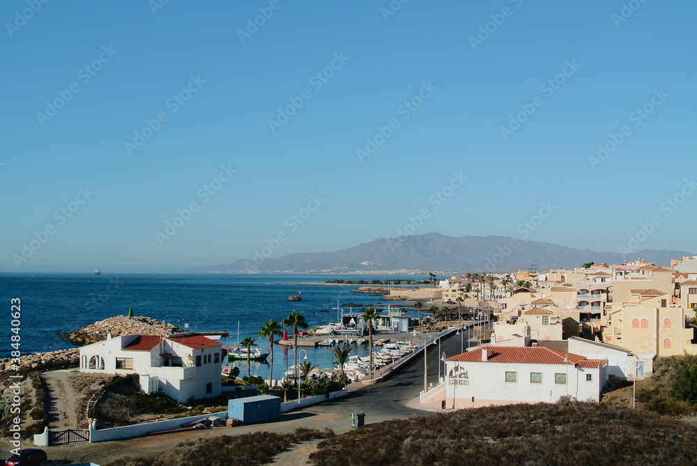 Small town village of Villaricos, fishing village in Almería, Andalucía, Spain.