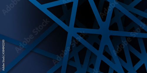 Abstract template blue geometric diagonal background with web 3D line. Modern luxury style. 