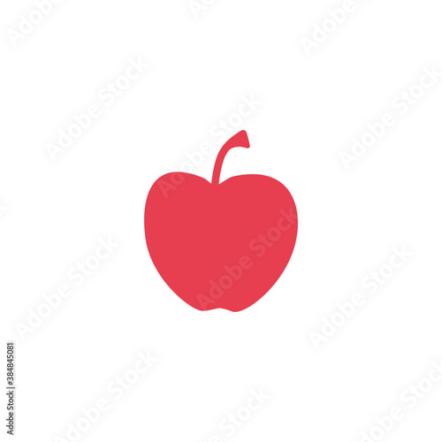Red apple vector illustration on white backround Eps 10