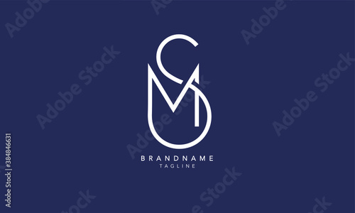 Alphabet letters Initials Monogram logo SM, MS, S and M photo
