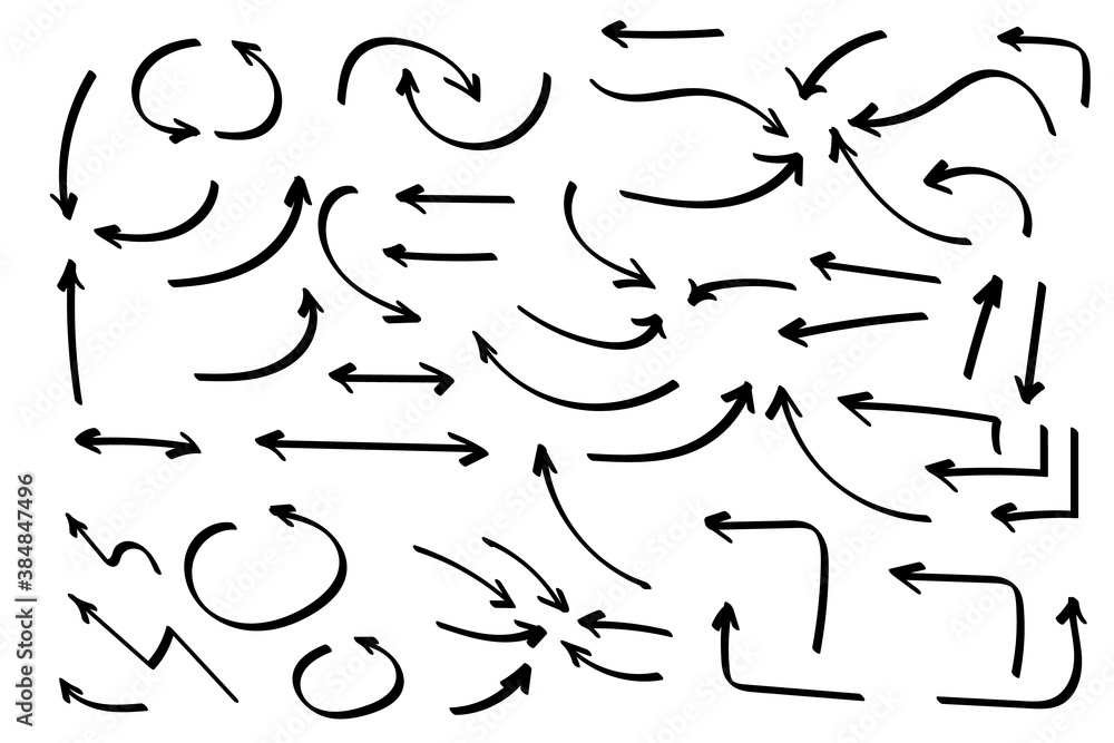 Doodle symbols. Pointer icons. Pointer graphic symbols. Doodle symbols. Pointer icons. Pointer graphic symbols.