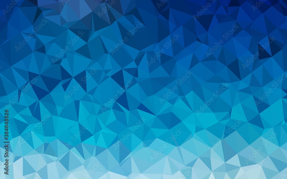 Light BLUE vector abstract mosaic background. Light BLUE vector abstract mosaic background.