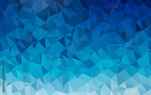Fototapeta Naklejka Na Ścianę i Meble -  Light BLUE vector abstract mosaic background.