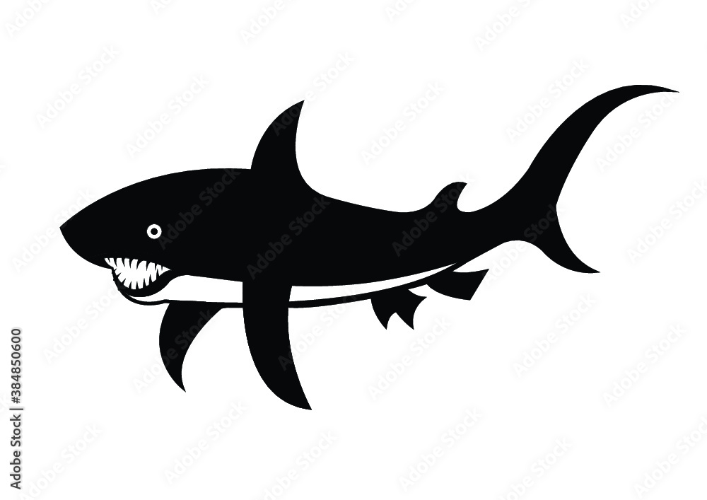 Obraz premium Dangerous Whale Vector