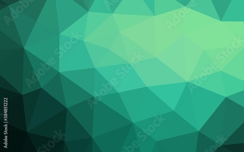 Light Green vector low poly texture.