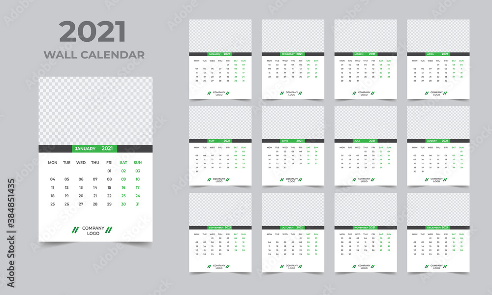 Wall calendar design 2021 template Set of 12 Months, Week starts Monday, Stationery design, calendar planner
Wall calendar design 2021 template Set of 12 Months, Week starts Monday, Stationery design, calendar planner