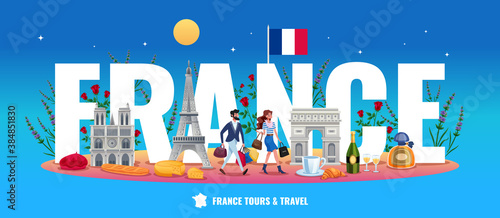 France Tourism Concept