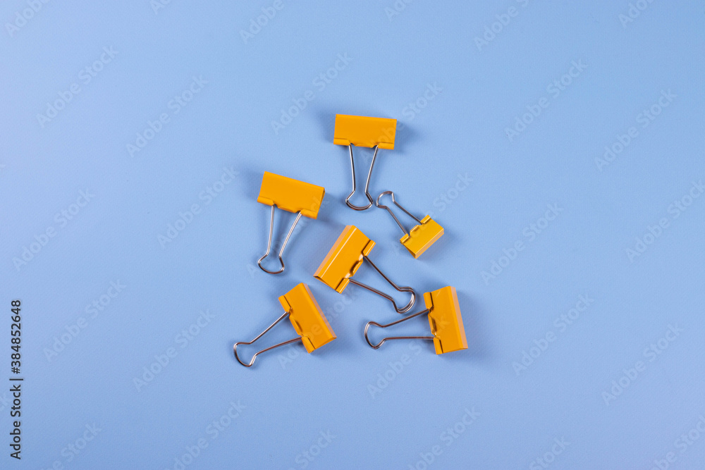 a group of metal paper clips