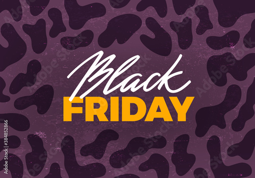 Black Friday Sale Banner Design. Vector Advertising Illustration.