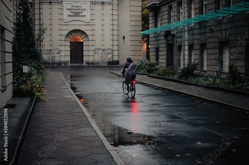 Wallpaper Mural Woman riding a bike in Berlin Torontodigital.ca