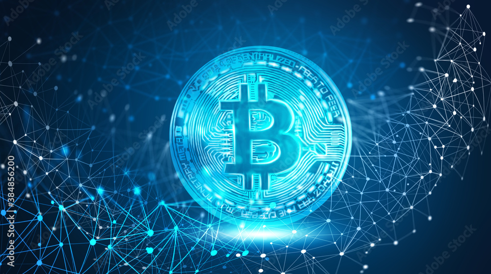 abstract bitcoin chart. 3d illustration. abstract bitcoin chart. 3d illustration.