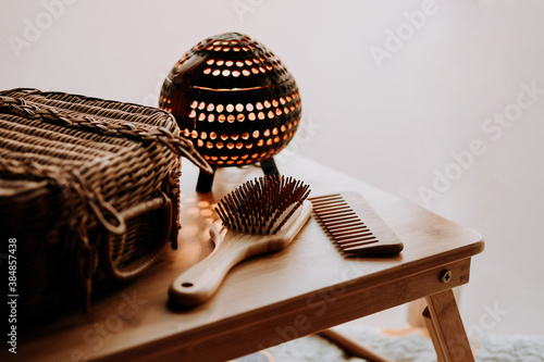 Bamboo hairdressing tools photo