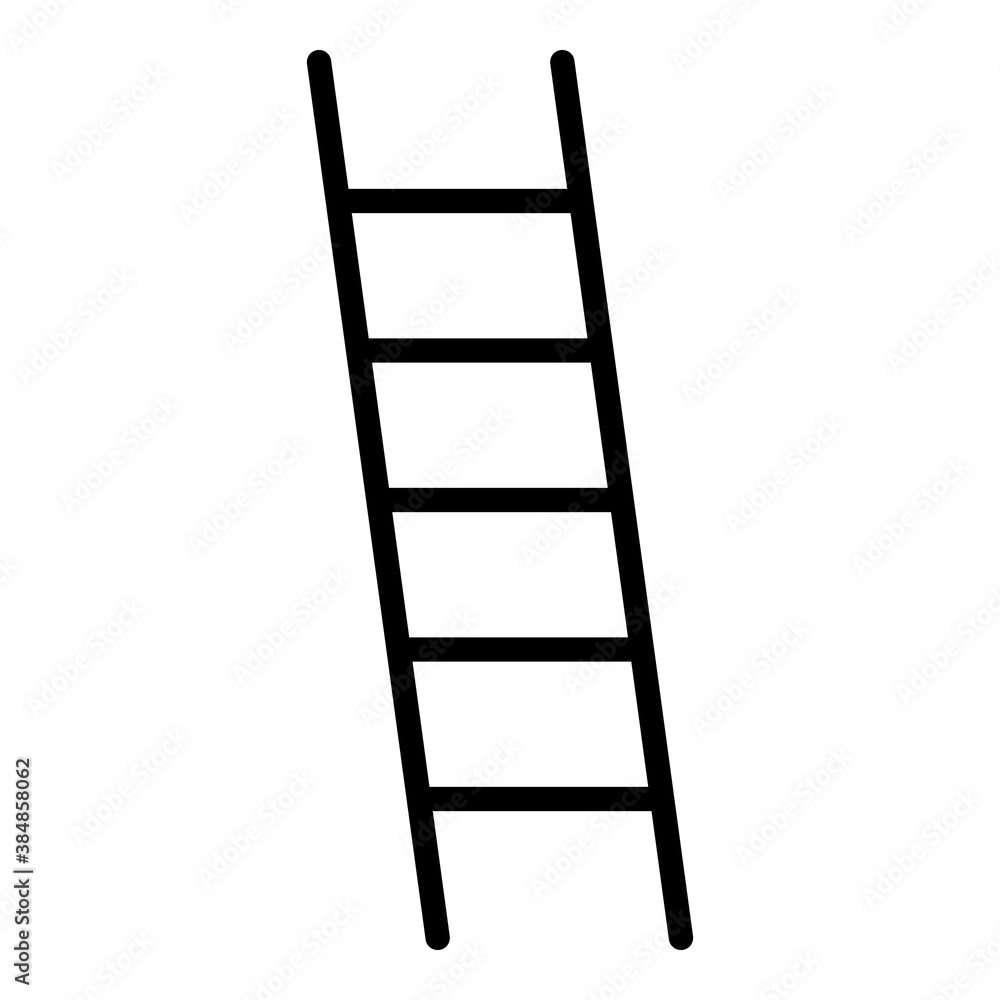 ladder icon. Simple illustration from furniture collection. vector illustration. eps 10