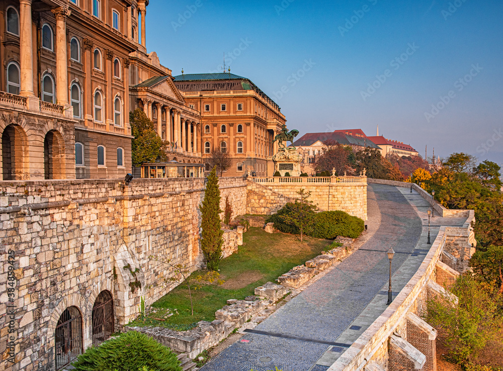 Royal Palace of Buda in the morning