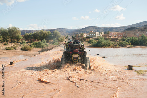 All-terrain quad on the way to desert photo