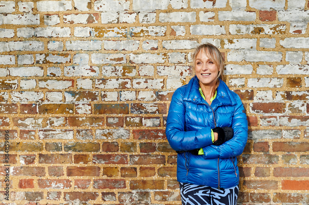 Mature woman ready for a run Mature woman ready for a run