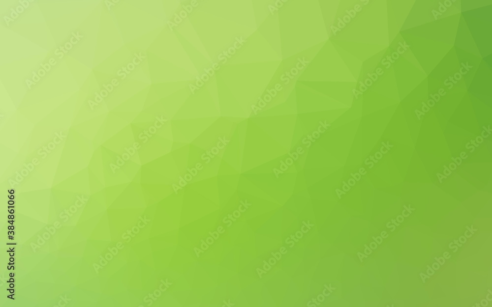 Light Green vector shining triangular pattern. Light Green vector shining triangular pattern.