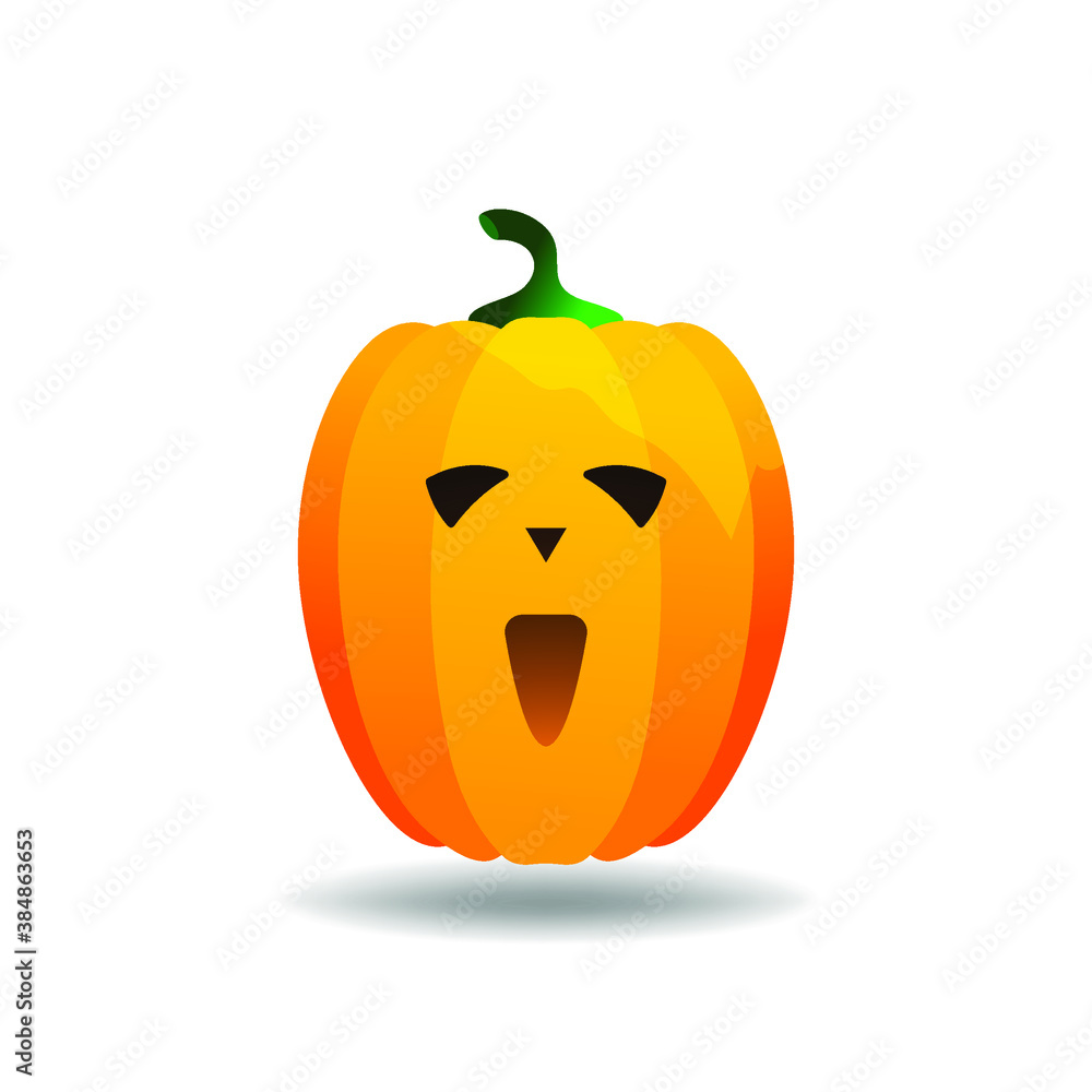 Halloween pumpkin icon vector image. Isolated pumpkin for design. Halloween symbol. Halloween pumpkin icon vector image. Isolated pumpkin for design. Halloween symbol.