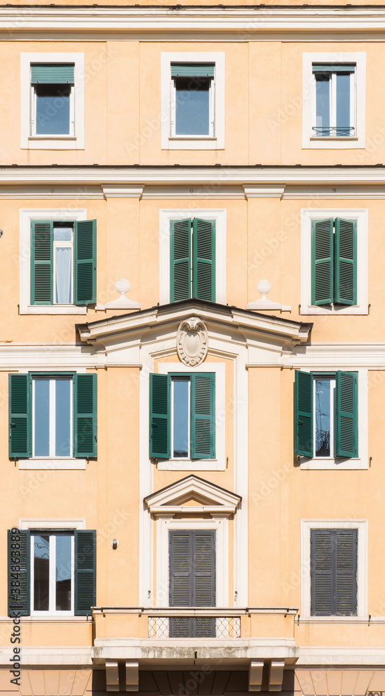 Architecture Of Ancient City Of Rome / Facade Details And Streets Of City Architecture Of Ancient City Of Rome / Facade Details And Streets Of City
