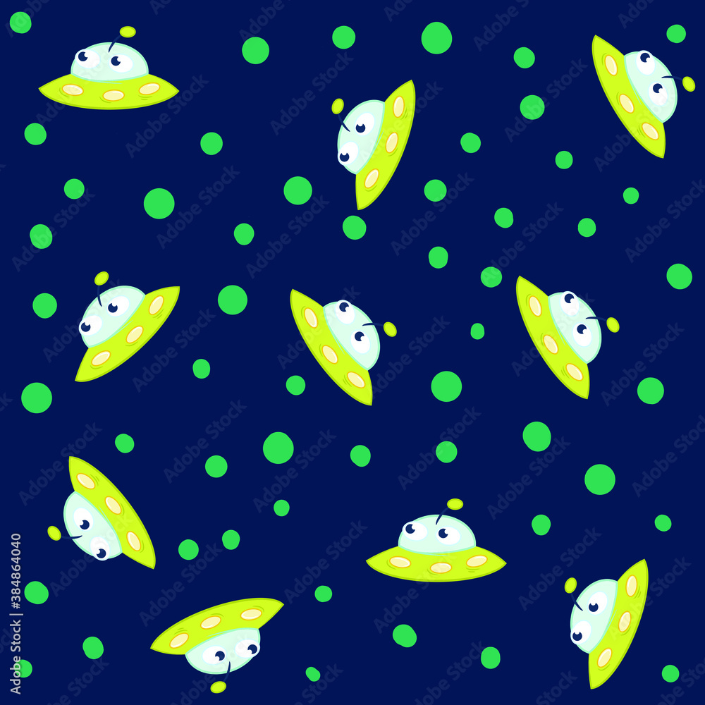 Alien, ufo, comet invasion star wars. A playful, modern, and flexible pattern for brand who has cute and fun style. Repeated pattern. Happy, bright, and magical mood. Alien, ufo, comet invasion star wars. A playful, modern, and flexible pattern for brand who has cute and fun style. Repeated pattern. Happy, bright, and magical mood.