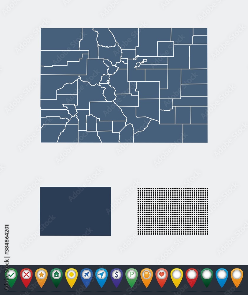 Set maps of Colorado state