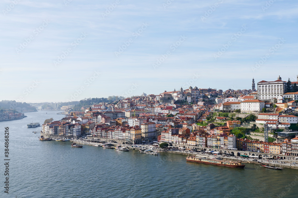 Douro River and historic buildings of Porto Douro River and historic buildings of Porto