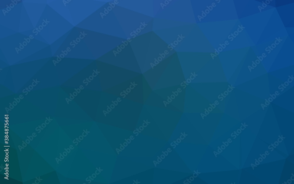 Dark BLUE vector polygonal template. Dark BLUE vector polygonal template.