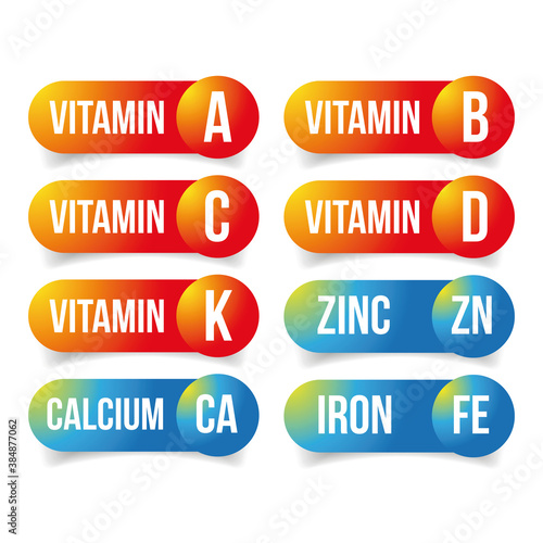 Food supplements Vitamins and minerals