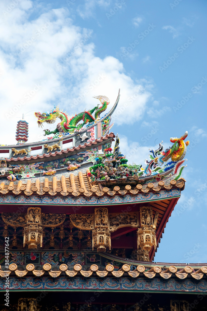 Fototapeta premium 関帝廟の北京瑠璃瓦