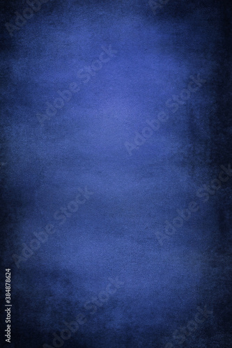 Texture for artwork and photography. Abstract blue stained paper texture background or backdrop.