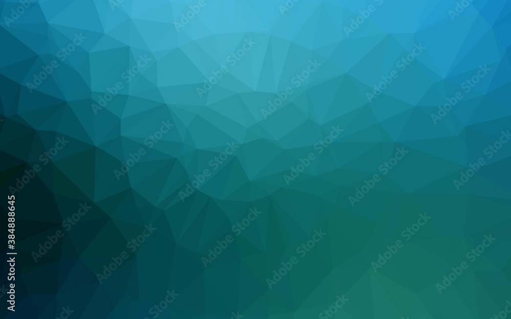 Light BLUE vector polygon abstract background.