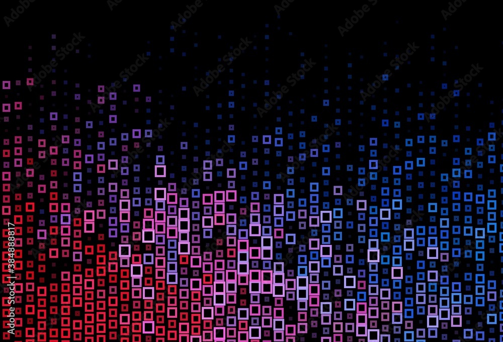 Dark Blue, Red vector template with rhombus.