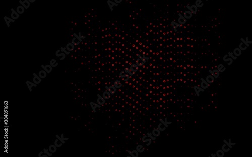 Light Red vector background with bubbles.