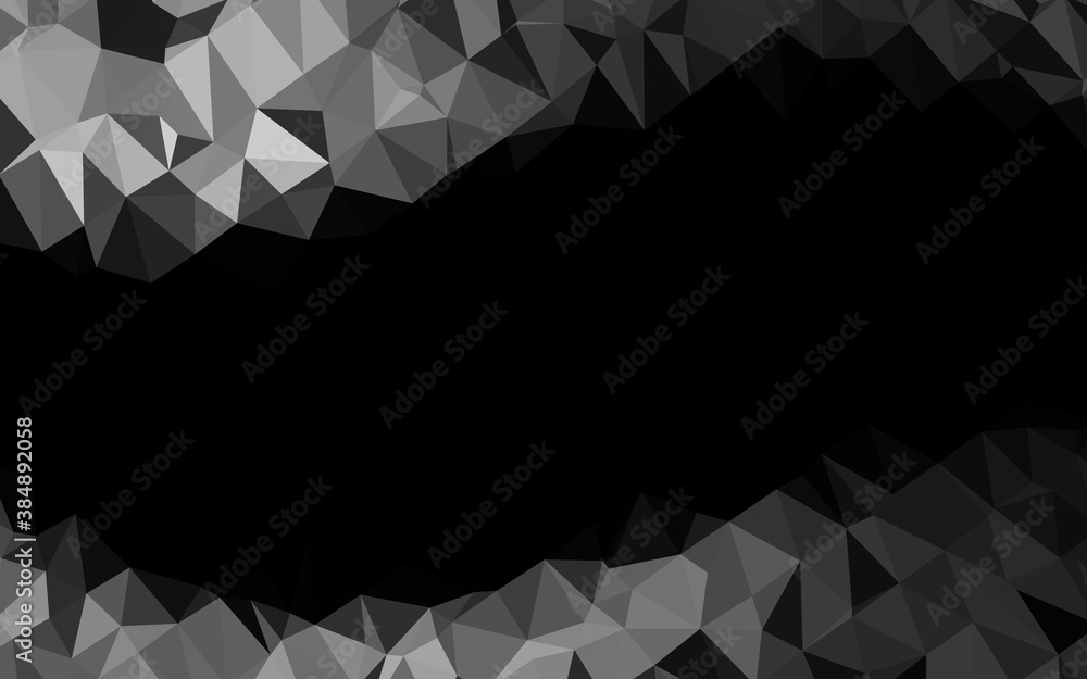 Dark Silver, Gray vector abstract mosaic background. Dark Silver, Gray vector abstract mosaic background.