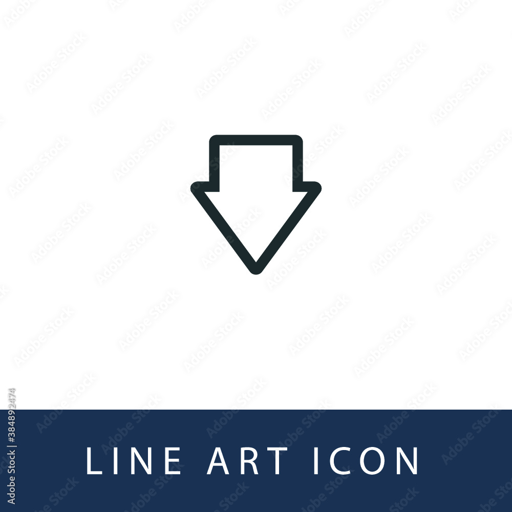 Down ArrowIllustration Single Icon Design Vector EPS 10 Down ArrowIllustration Single Icon Design Vector EPS 10