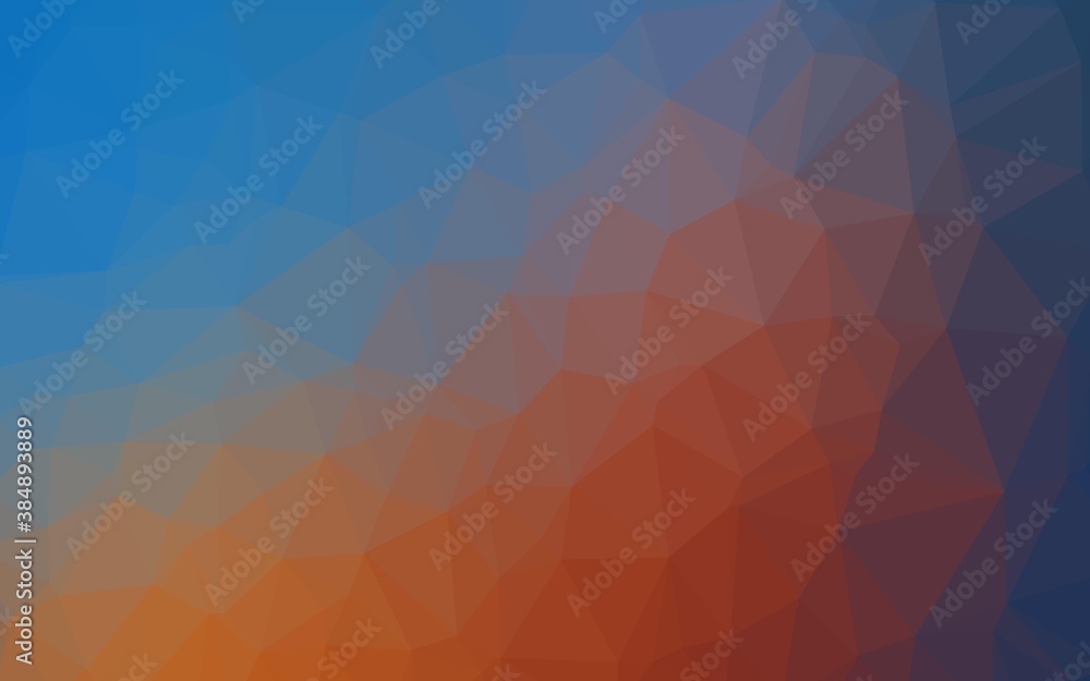 Light Blue, Red vector triangle mosaic cover. Light Blue, Red vector triangle mosaic cover.