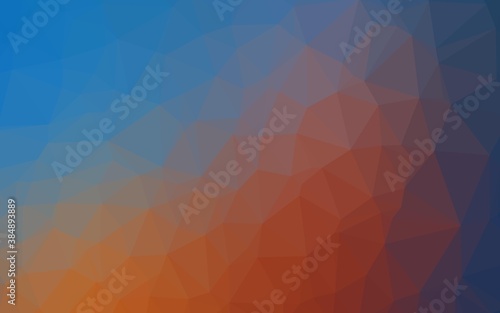 Light Blue, Red vector triangle mosaic cover.