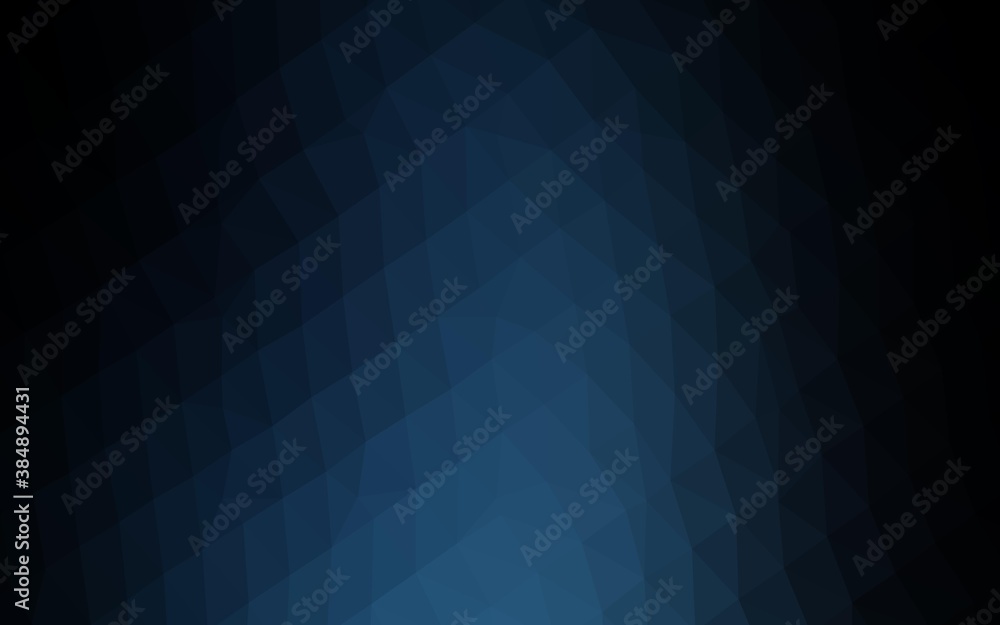 Obraz premium Dark BLUE vector low poly layout.